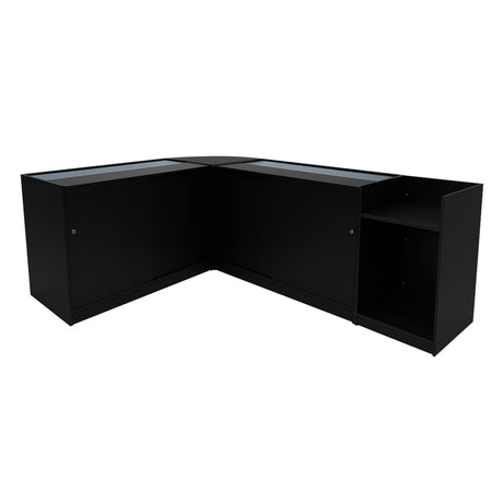 Comptoirs de Vente à LED Ensemble Eclipse - Noir LM60, 2 x C1200, TB60