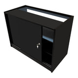 Comptoirs de Vente à LED Ensemble Europa - Noir LM60, B1200, C1200, TB60