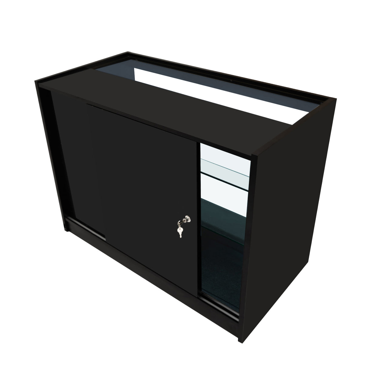Comptoirs de Vente à LED Ensemble Theia - Noir LM60, K1200, C1200, TB60
