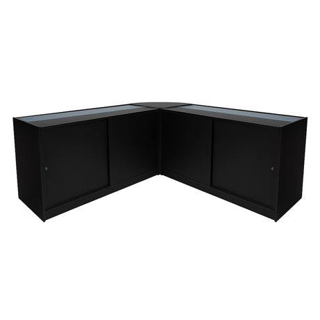 Comptoirs de Vente à LED Ensemble Iris - Noir CM60, 2 x B1500