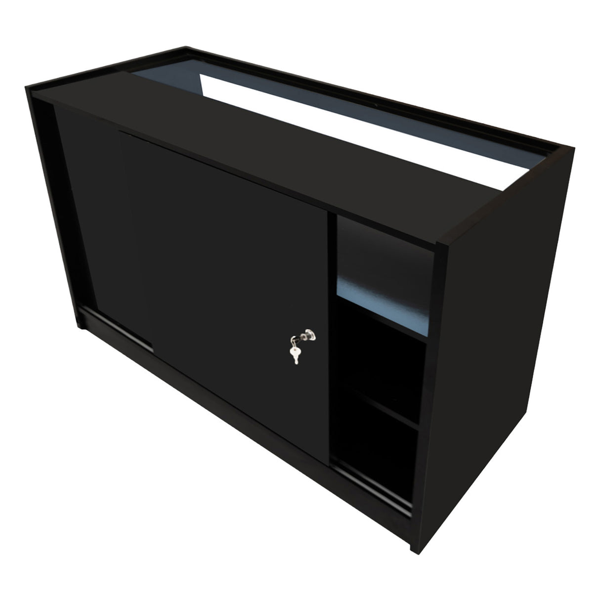 Comptoirs de Vente à LED Ensemble Adonis - Noir CM60, B1500, C1500