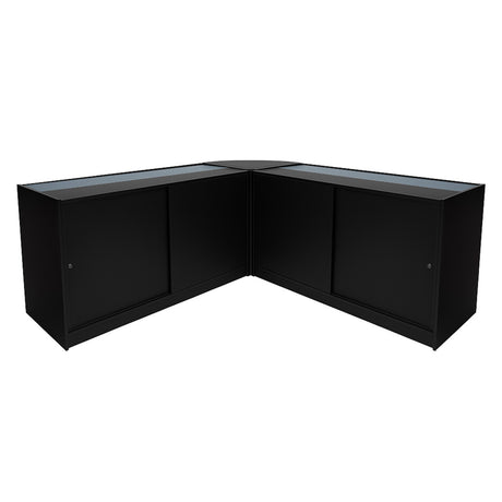 Comptoirs de Vente à LED Ensemble Adonis - Noir CM60, B1500, C1500