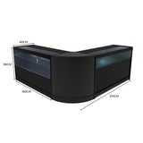 Comptoirs de Vente à LED Ensemble Adonis - Noir CM60, B1500, C1500