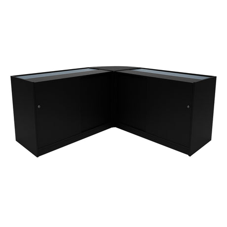Comptoirs de Vente à LED Ensemble Hera - Noir CM60, K1500, C1500