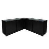Comptoirs de Vente à LED Ensemble Theseus - Noir LM60, 2 x B1500