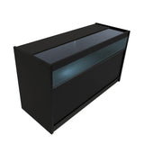 Comptoirs de Vente à LED Ensemble Theseus - Noir LM60, 2 x B1500