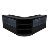 Comptoirs de Vente à LED Ensemble Andromeda - Noir LM60, 2 x C1500