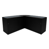 Comptoirs de Vente à LED Ensemble Andromeda - Noir LM60, 2 x C1500