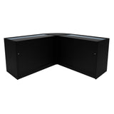 Comptoirs de Vente à LED Ensemble Apollo - Noir LM60, 2 x K1500