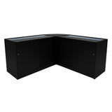 Comptoirs de Vente à LED Ensemble Demeter - Noir LM60, K1500, B1500