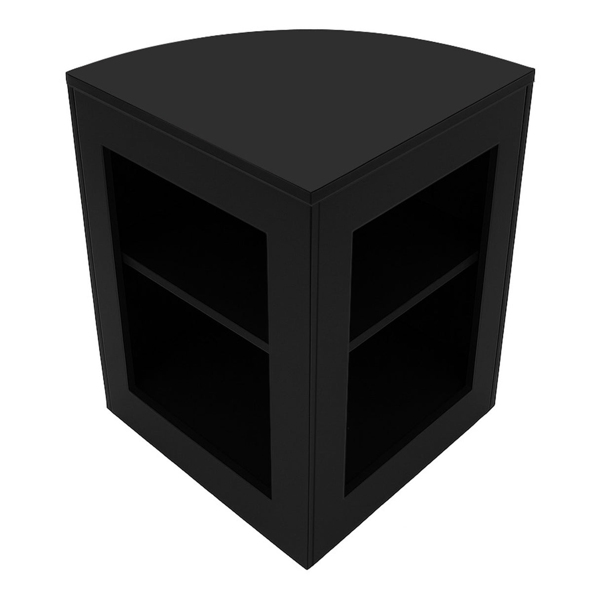 Comptoirs de Vente à LED Ensemble Luna - Noir CM60, 2 x B1500, TB60