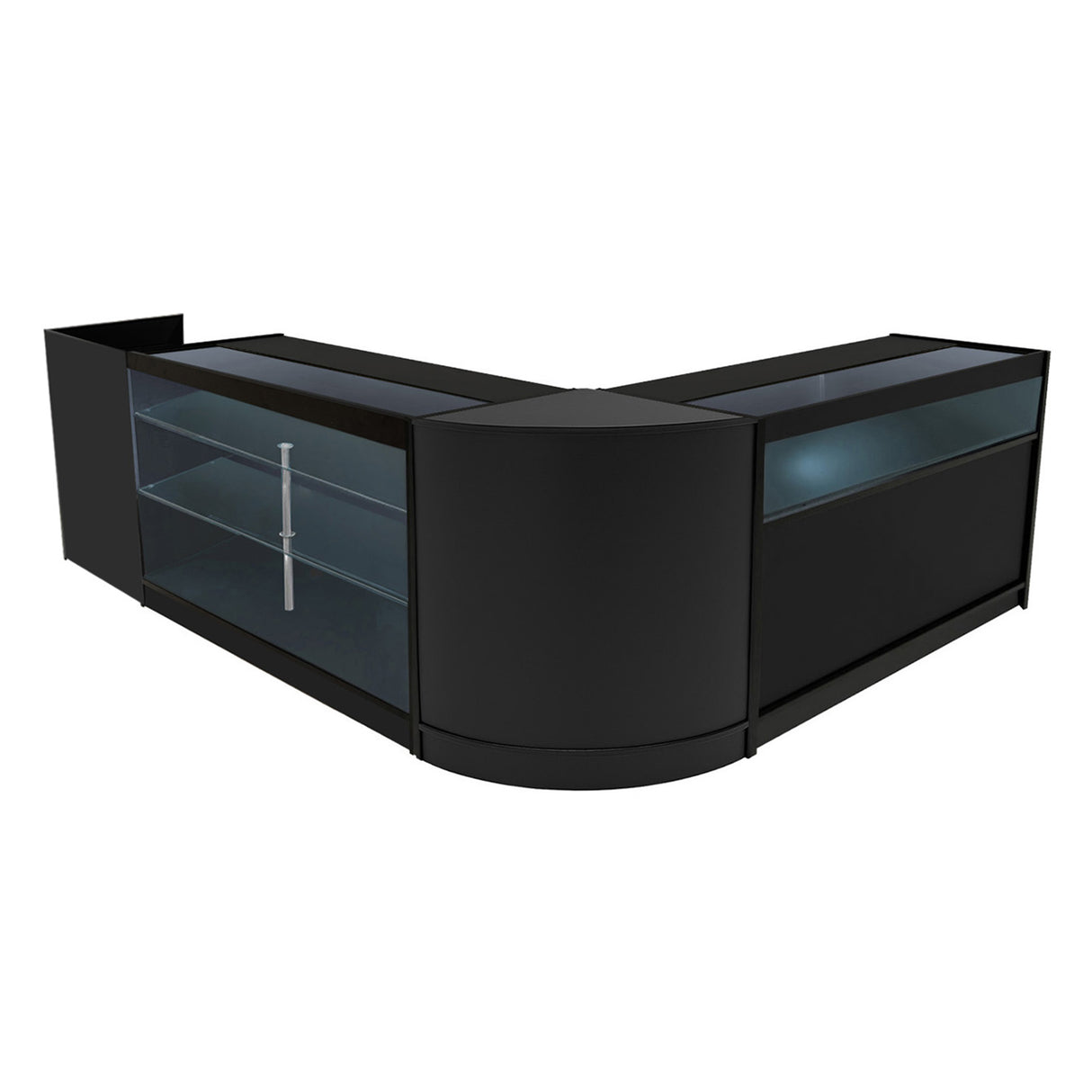 Comptoirs de Vente à LED Ensemble Polaris - Noir CM60, K1500, B1500, TB60