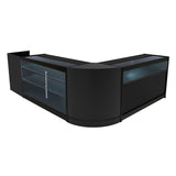 Comptoirs de Vente à LED Ensemble Polaris - Noir CM60, K1500, B1500, TB60