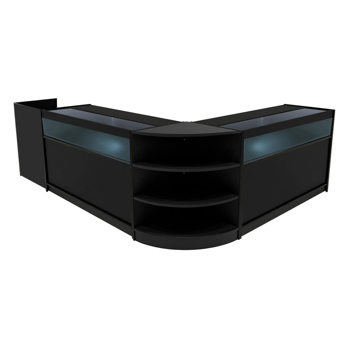 Comptoirs de Vente à LED Ensemble Sagittarius - Noir LM60, 2 x B1500, TB60