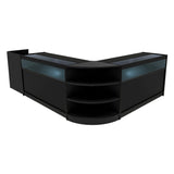 Comptoirs de Vente à LED Ensemble Sagittarius - Noir LM60, 2 x B1500, TB60