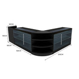 Comptoirs de Vente à LED Ensemble Astro - Noir CM60, 2 x K1500, TB60