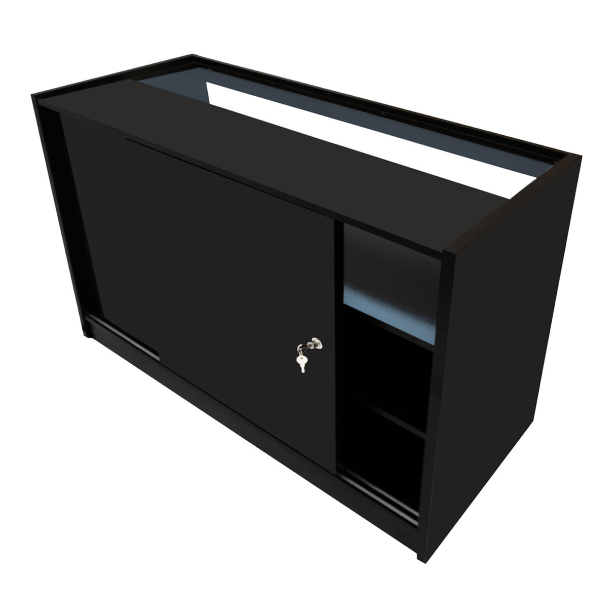 Comptoirs de Vente à LED Ensemble Europa - Noir LM60, B1500, C1500, TB60