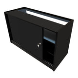 Comptoirs de Vente à LED Ensemble Europa - Noir LM60, B1500, C1500, TB60