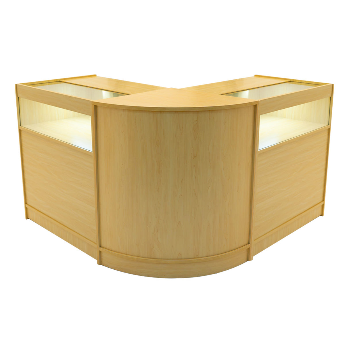 Comptoirs de Vente à LED Ensemble Iris - Érable CM60, 2 x B900