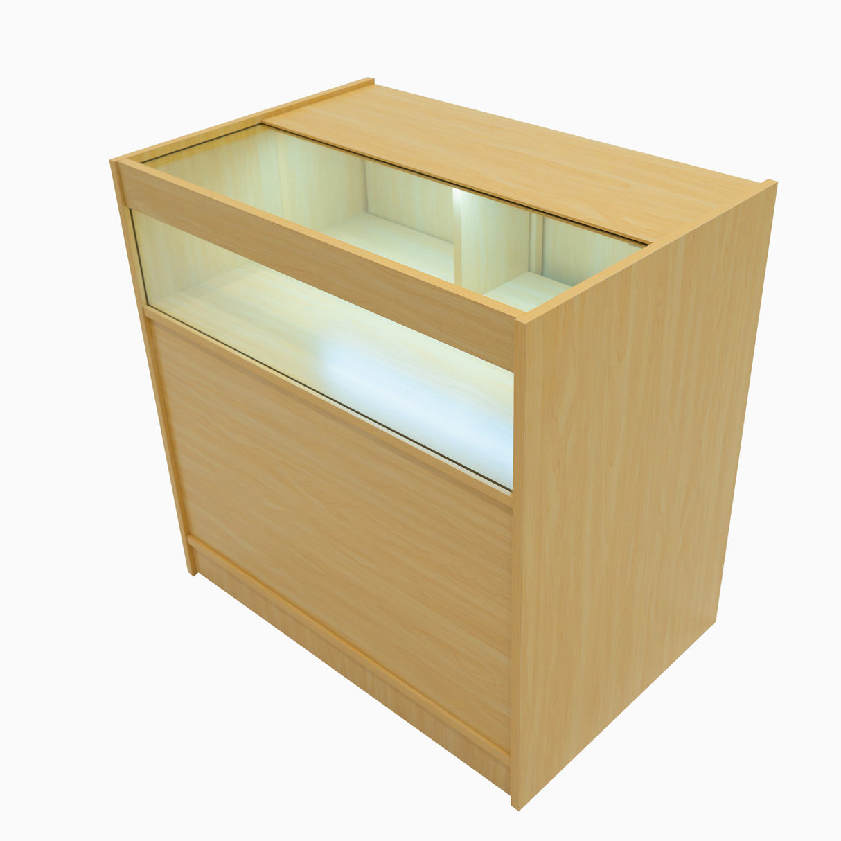 Comptoirs de Vente à LED Ensemble Theseus - Érable LM60, 2 x B900