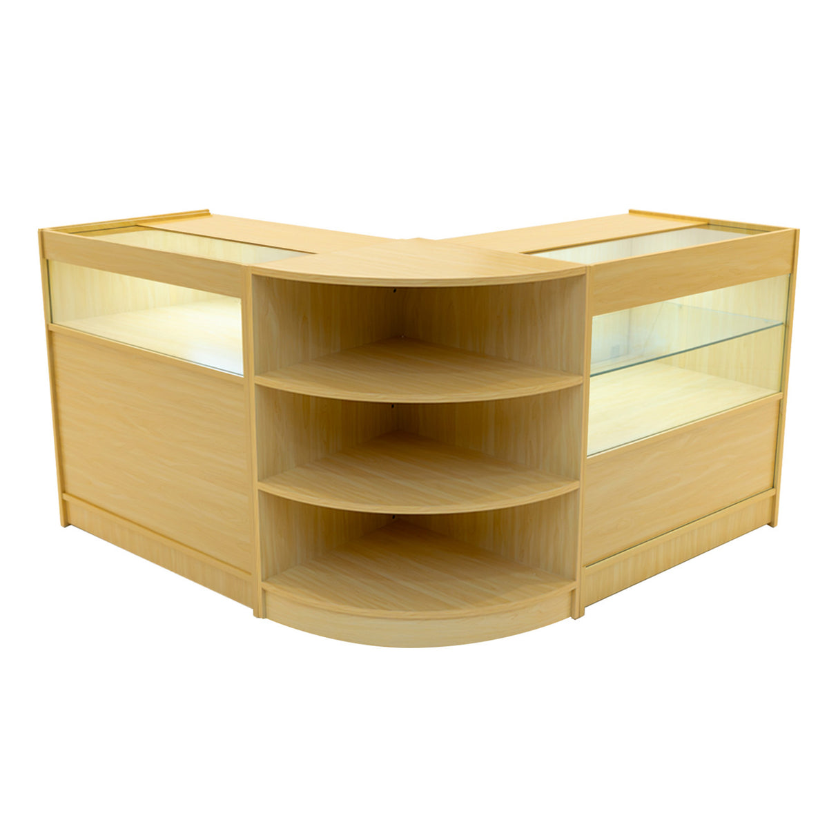 Comptoirs de Vente à LED Ensemble Harmonia - Érable LM60, B900, C900