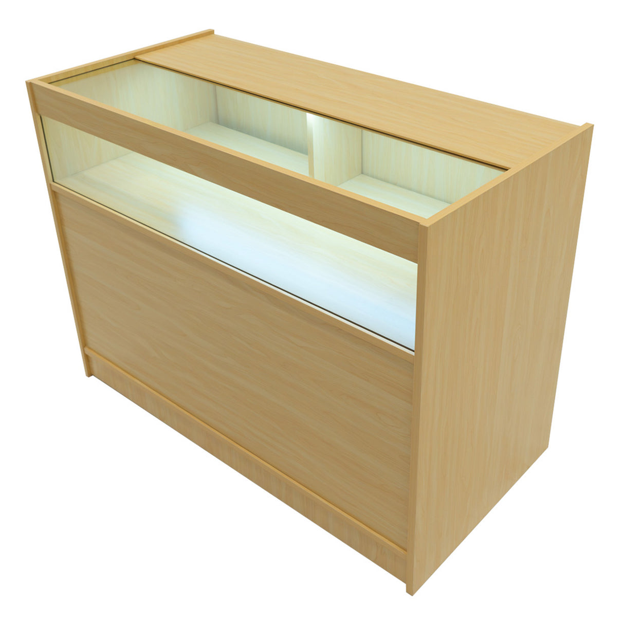 Comptoirs de Vente à LED Ensemble Iris - Érable CM60, 2 x B1200