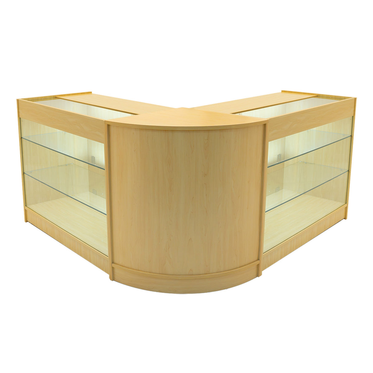 Comptoirs de Vente à LED Ensemble Helios - Érable CM60, 2 x K1200