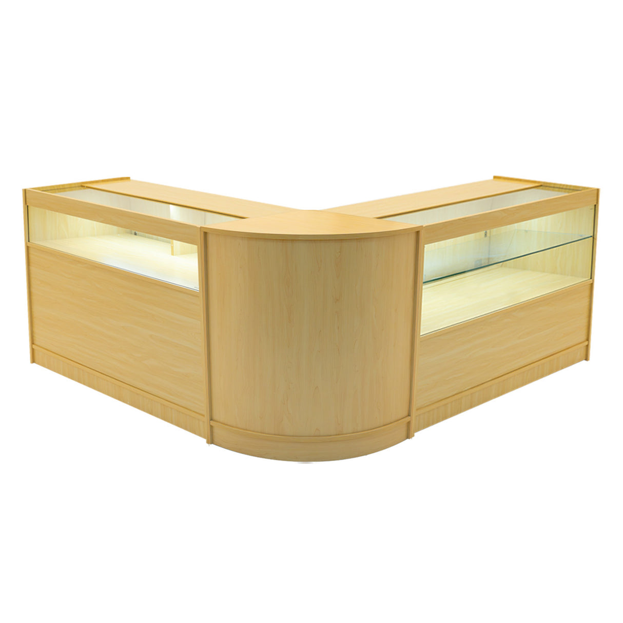 Comptoirs de Vente à LED Ensemble Adonis - Érable CM60, B1200, C1200