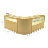 Comptoirs de Vente à LED Ensemble Adonis - Érable CM60, B1200, C1200