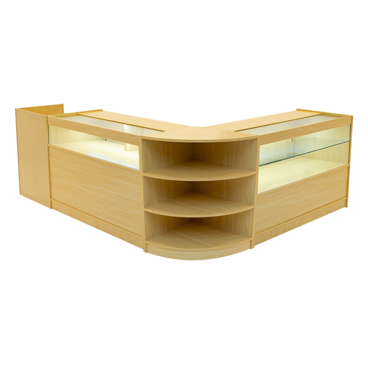 Comptoirs de Vente à LED Ensemble Europa - Érable LM60, B1200, C1200, TB60