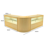 Comptoirs de Vente à LED Ensemble Selene - Érable CM60, 2 x C1500