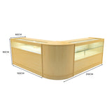 Comptoirs de Vente à LED Ensemble Adonis - Érable CM60, B1500, C1500