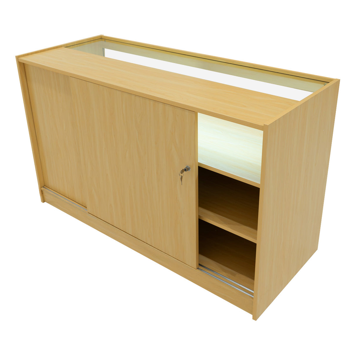 Comptoirs de Vente à LED Ensemble Luna - Érable CM60, 2 x B1500, TB60