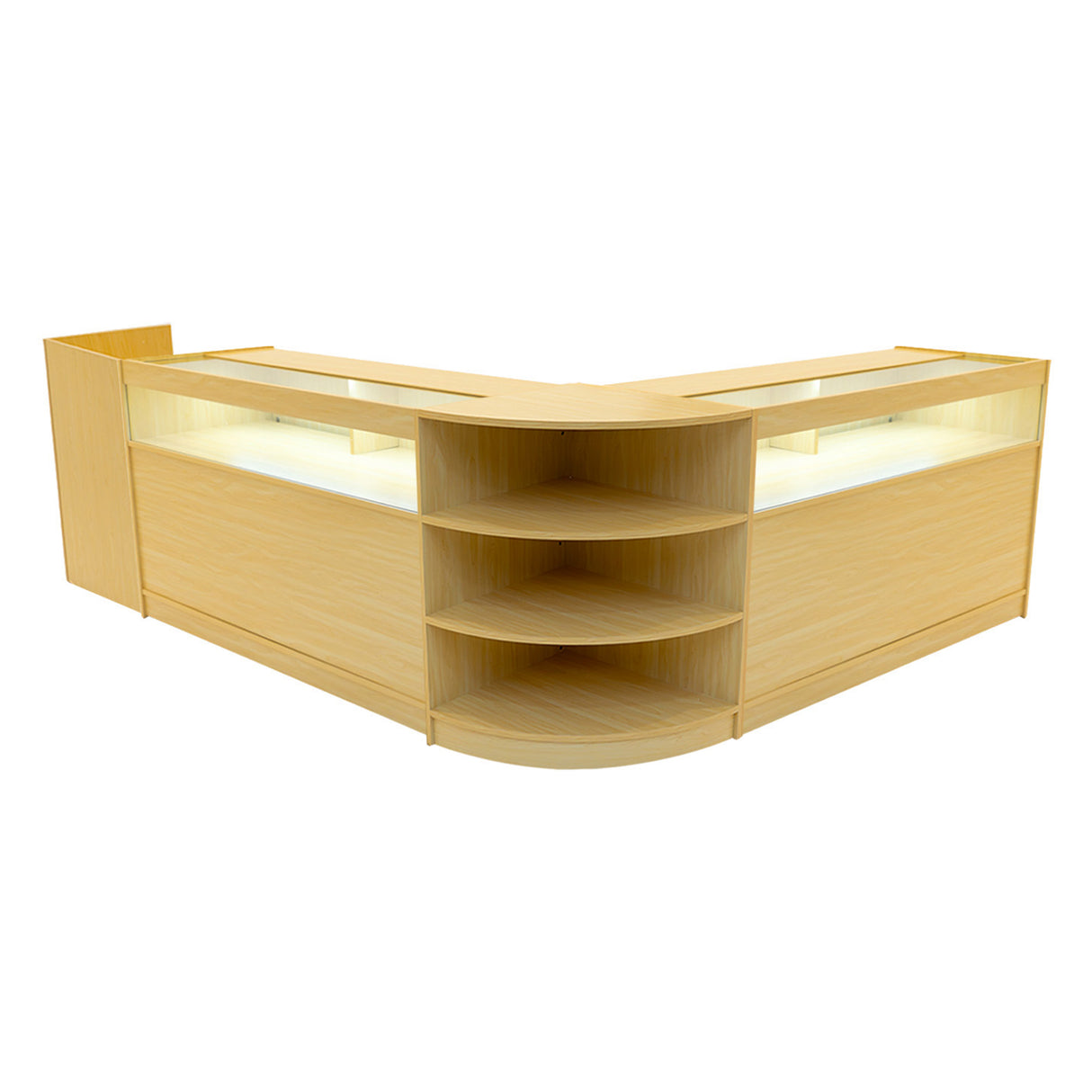 Comptoirs de Vente à LED Ensemble Sagittarius - Érable LM60, 2 x B1500, TB60