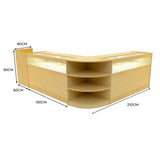 Comptoirs de Vente à LED Ensemble Sagittarius - Érable LM60, 2 x B1500, TB60