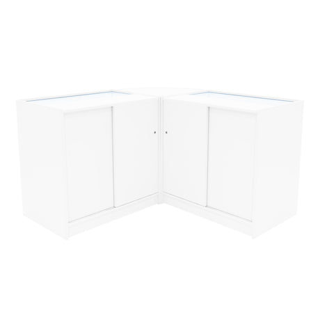 Comptoirs de Vente à LED Ensemble Iris - Blanc CM60, 2 x B900