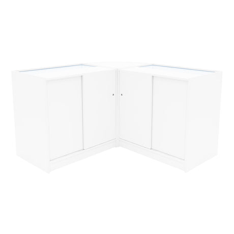 Comptoirs de Vente à LED Ensemble Selene - Blanc CM60, 2 x C900