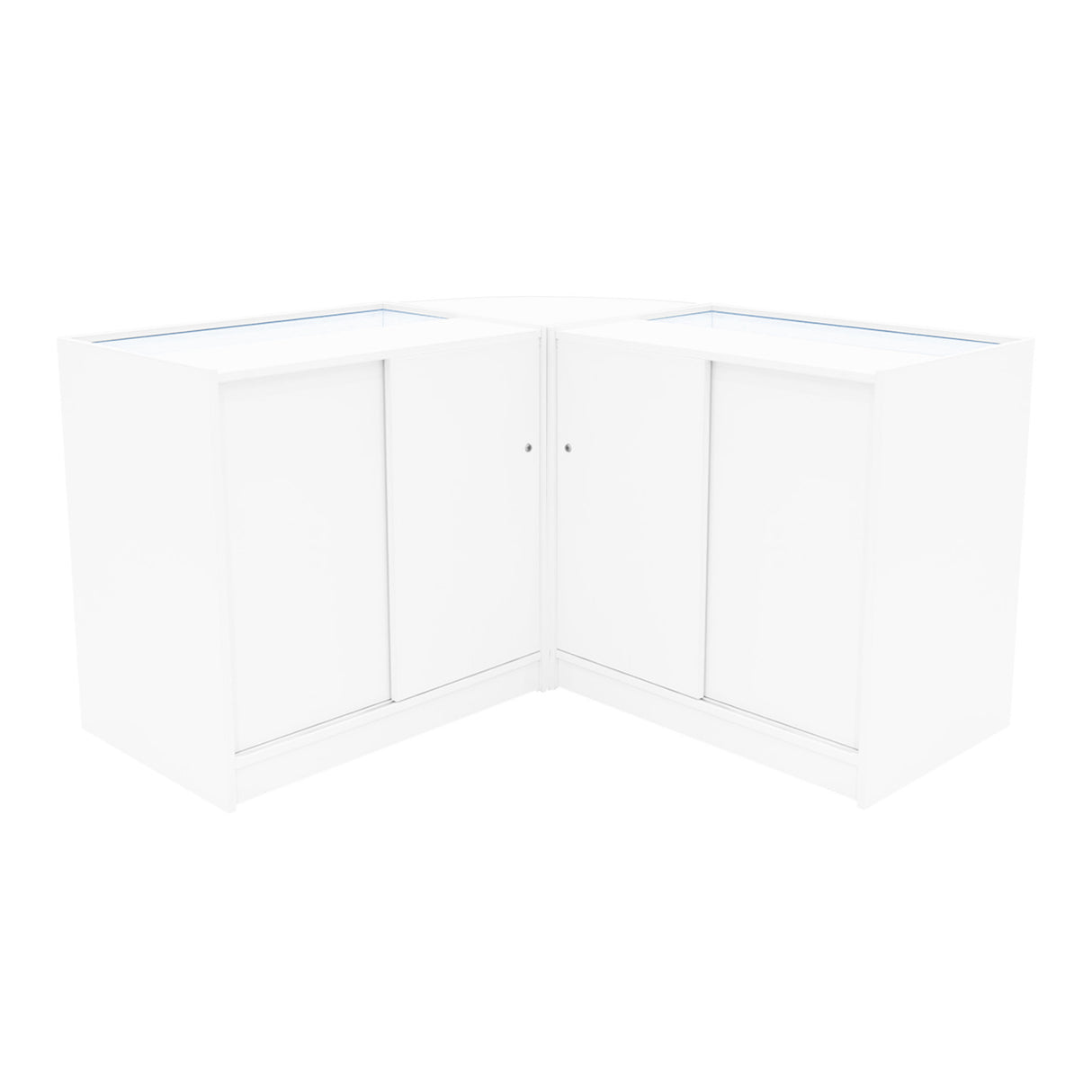 Comptoirs de Vente à LED Ensemble Helios - Blanc CM60, 2 x K900