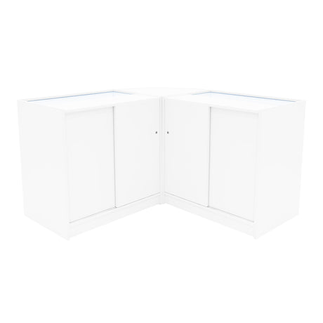 Comptoirs de Vente à LED Ensemble Helios - Blanc CM60, 2 x K900