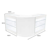 Comptoirs de Vente à LED Ensemble Helios - Blanc CM60, 2 x K900