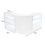 Comptoirs de Vente à LED Ensemble Hera - Blanc CM60, K900, C900