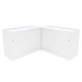 Comptoirs de Vente à LED Ensemble Theseus - Blanc LM60, 2 x B1200
