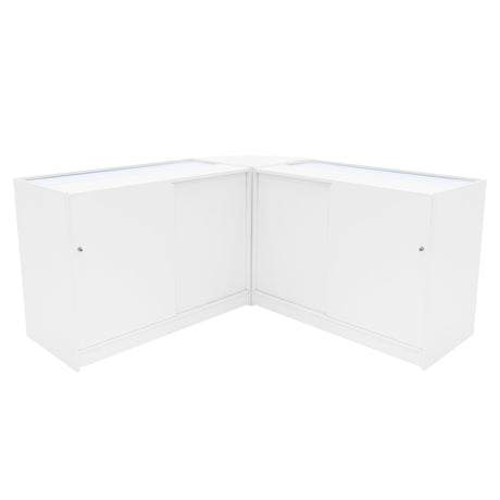 Comptoirs de Vente à LED Ensemble Theseus - Blanc LM60, 2 x B1200