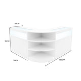 Comptoirs de Vente à LED Ensemble Theseus - Blanc LM60, 2 x B900
