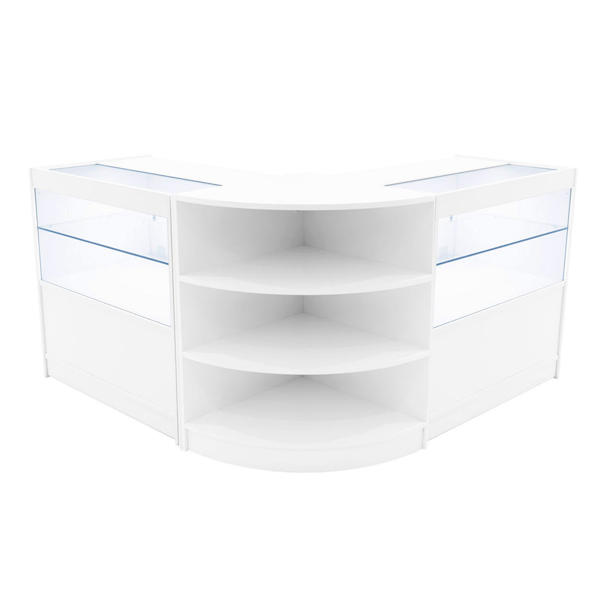 Comptoirs de Vente à LED Ensemble Andromeda - Blanc LM60, 2 x C900