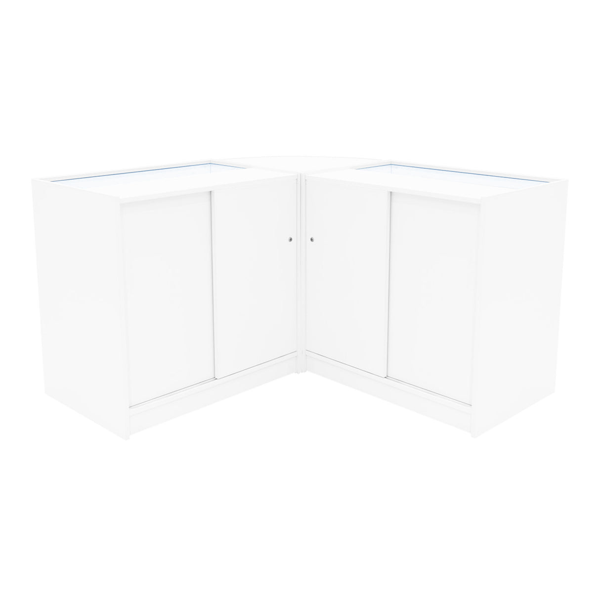 Comptoirs de Vente à LED Ensemble Andromeda - Blanc LM60, 2 x C900