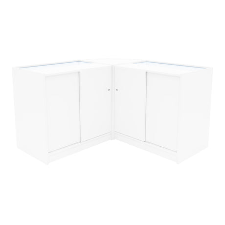 Comptoirs de Vente à LED Ensemble Andromeda - Blanc LM60, 2 x C900