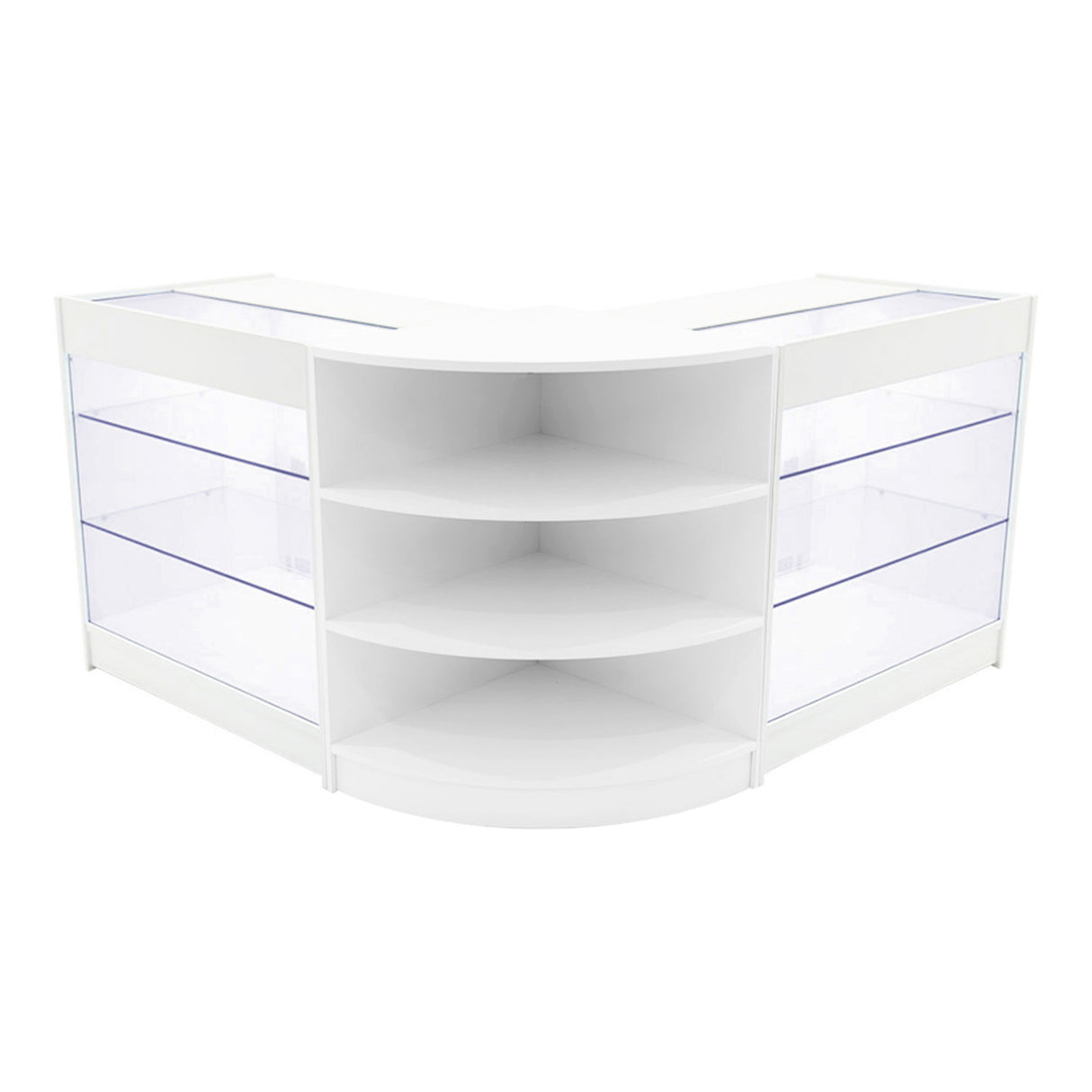Comptoirs de Vente à LED Ensemble Apollo - Blanc LM60, 2 x K900
