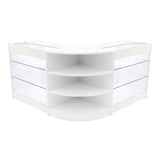 Comptoirs de Vente à LED Ensemble Apollo - Blanc LM60, 2 x K900