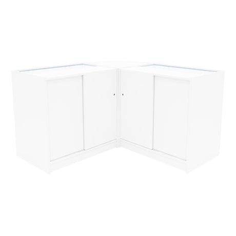 Comptoirs de Vente à LED Ensemble Apollo - Blanc LM60, 2 x K900
